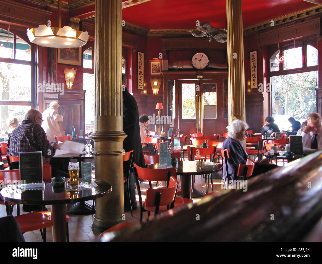 Interno del Café Brant, Strasburgo, Alsazia, Francia, Europa Foto Stock