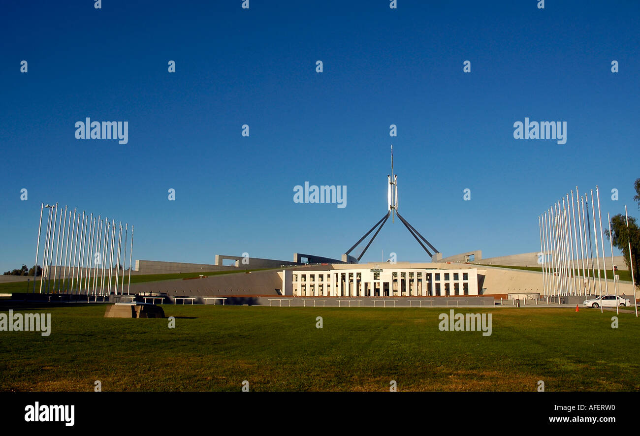 La Casa del Parlamento a Canberra, Australia Foto Stock