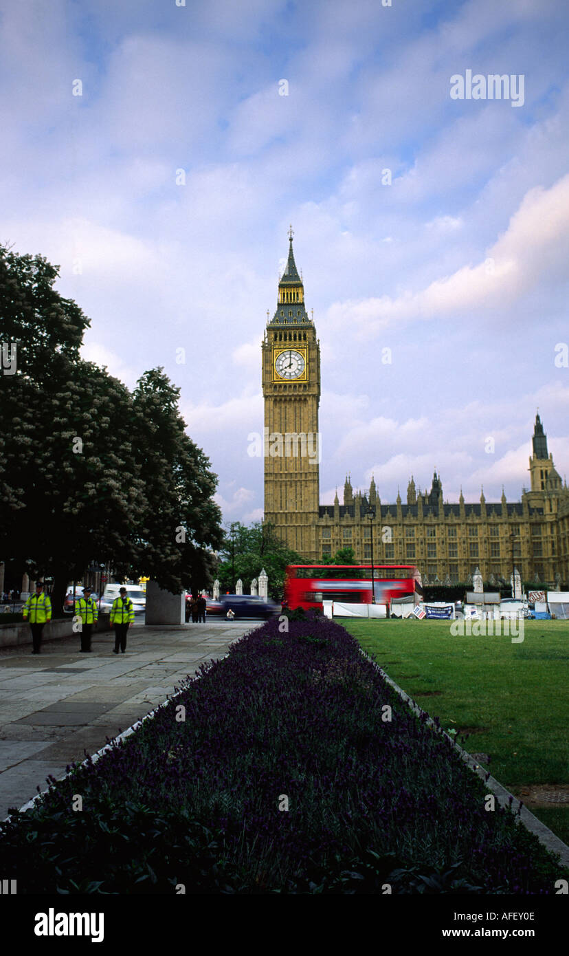 La piazza del Parlamento il 9 Luglio 2005 Foto Stock