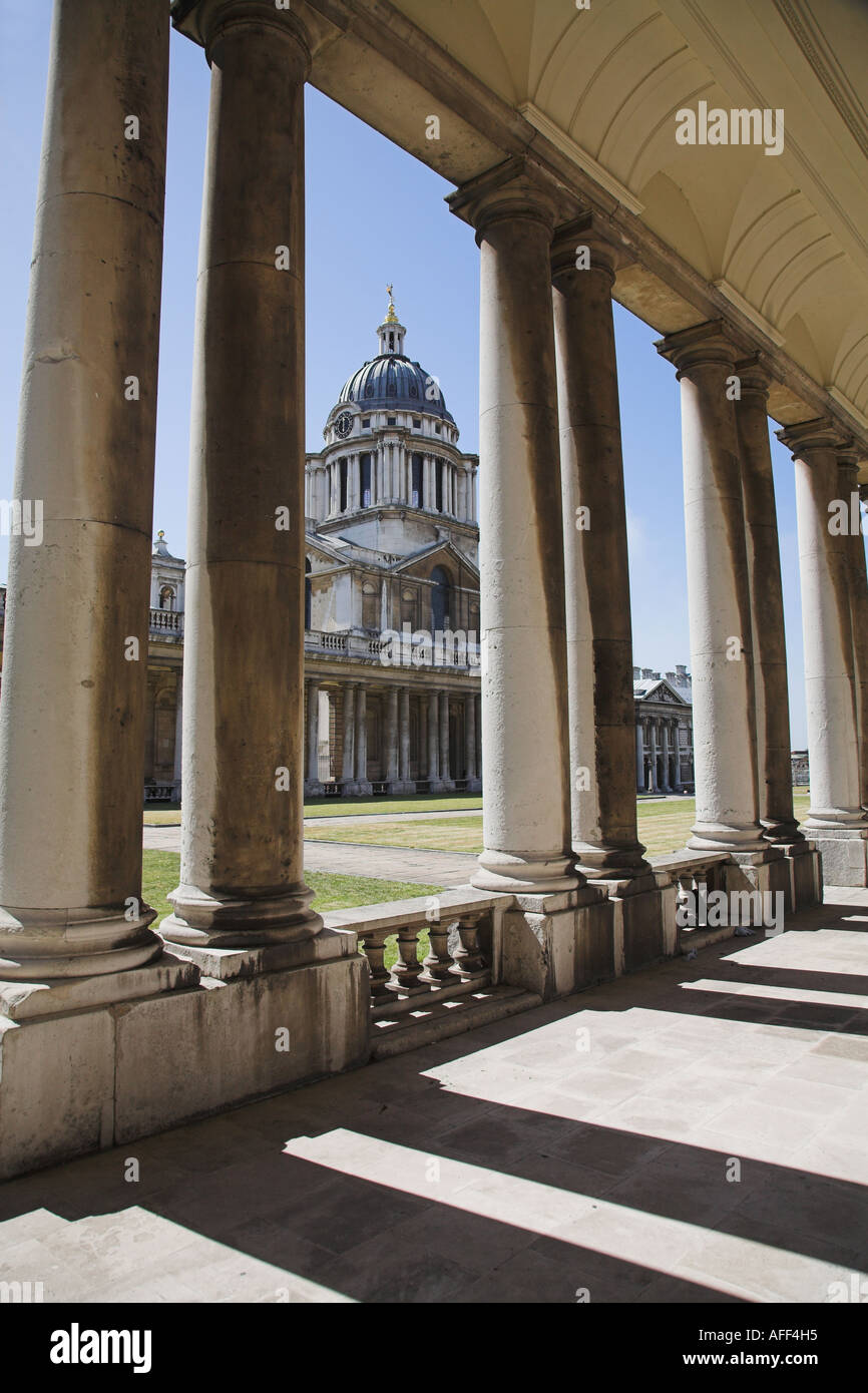 Università di Greenwich campus Seamans vecchio Ospedale Royal Naval College Foto Stock