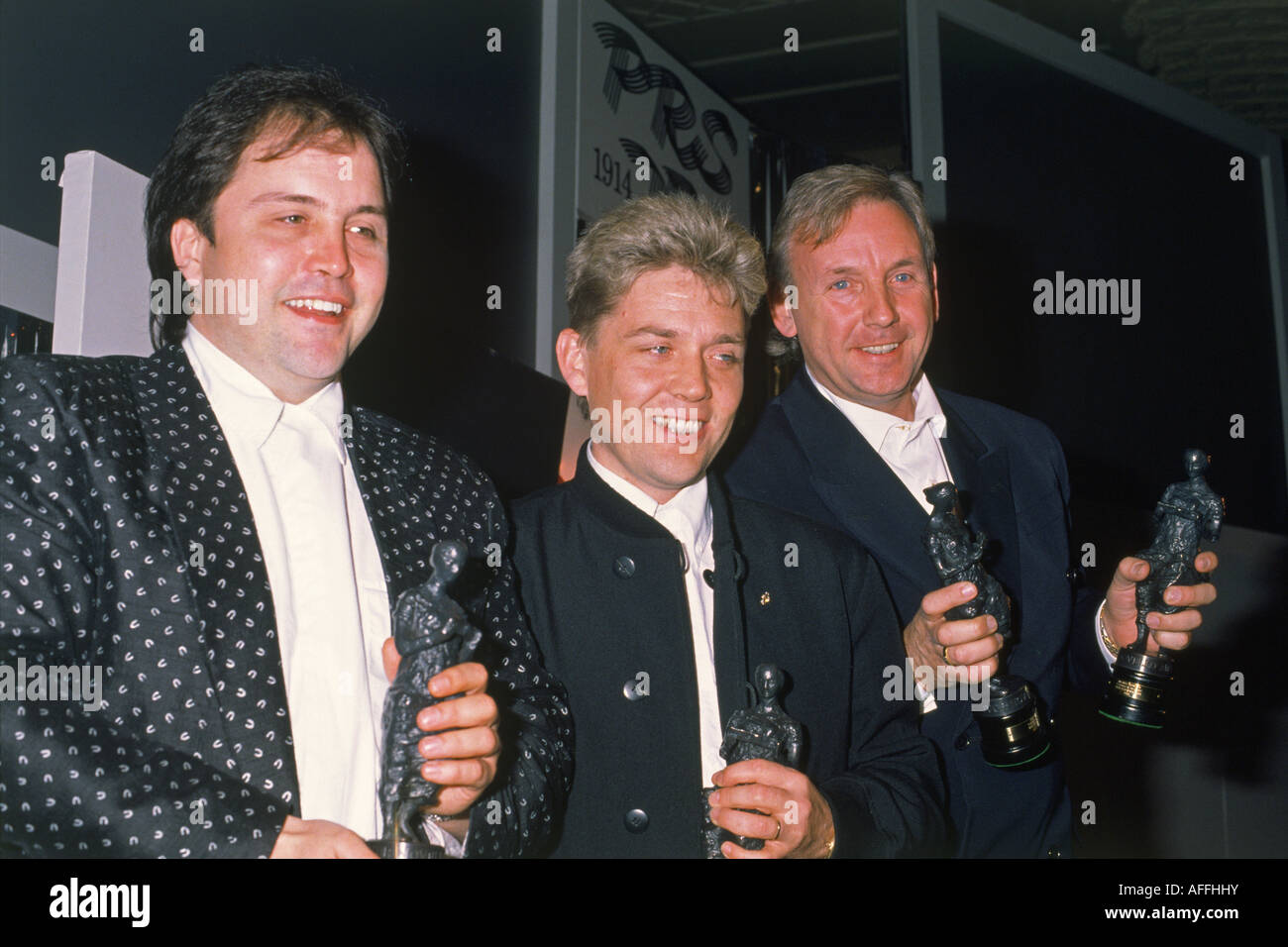 STOCK, AITKEN E WATERMAN - UK pop produttori con Ivor Novello Awards Foto Stock