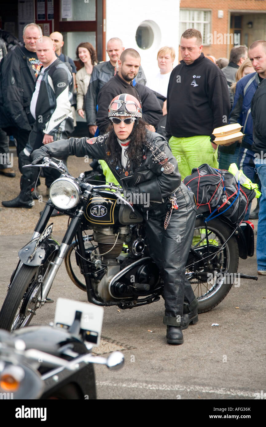 2007 Brighton Bikers eseguito da Ace Cafe, Londra, Inghilterra, Regno Unito Foto Stock