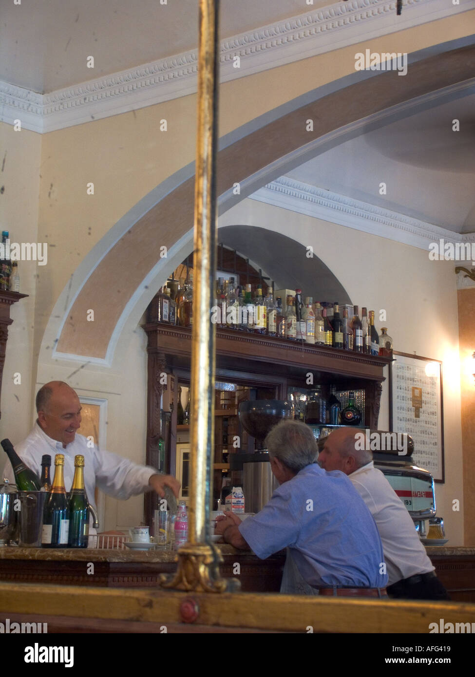 Fiaschetteria Italiana Caffe Montalcino Italia Foto Stock