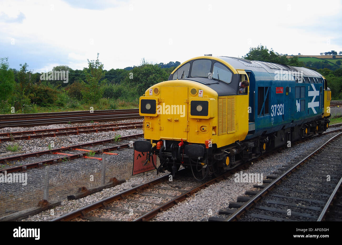 Classe 37 Treno Diesel Foto Stock