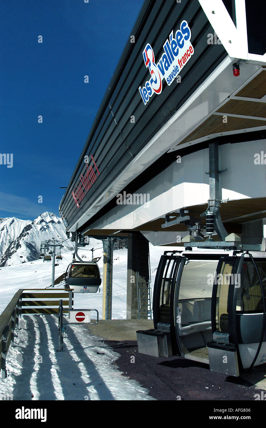 Stazione di sollevamento St Martin de Belleville Francia Foto Stock