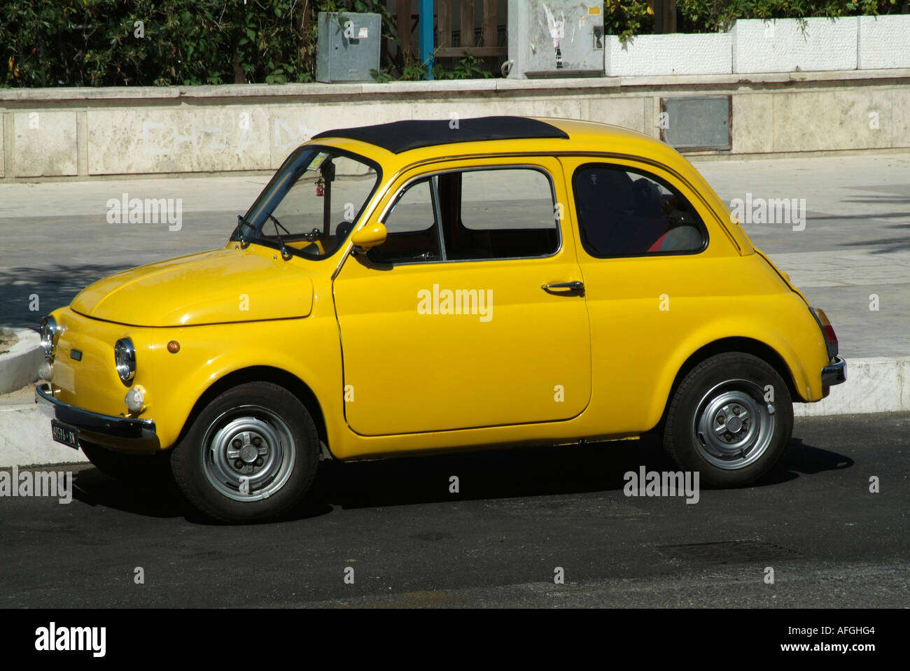 Fiat, 500, auto, città, piccole, automobili, minuscoli, italiano, automobili, industria, classic, Foto Stock