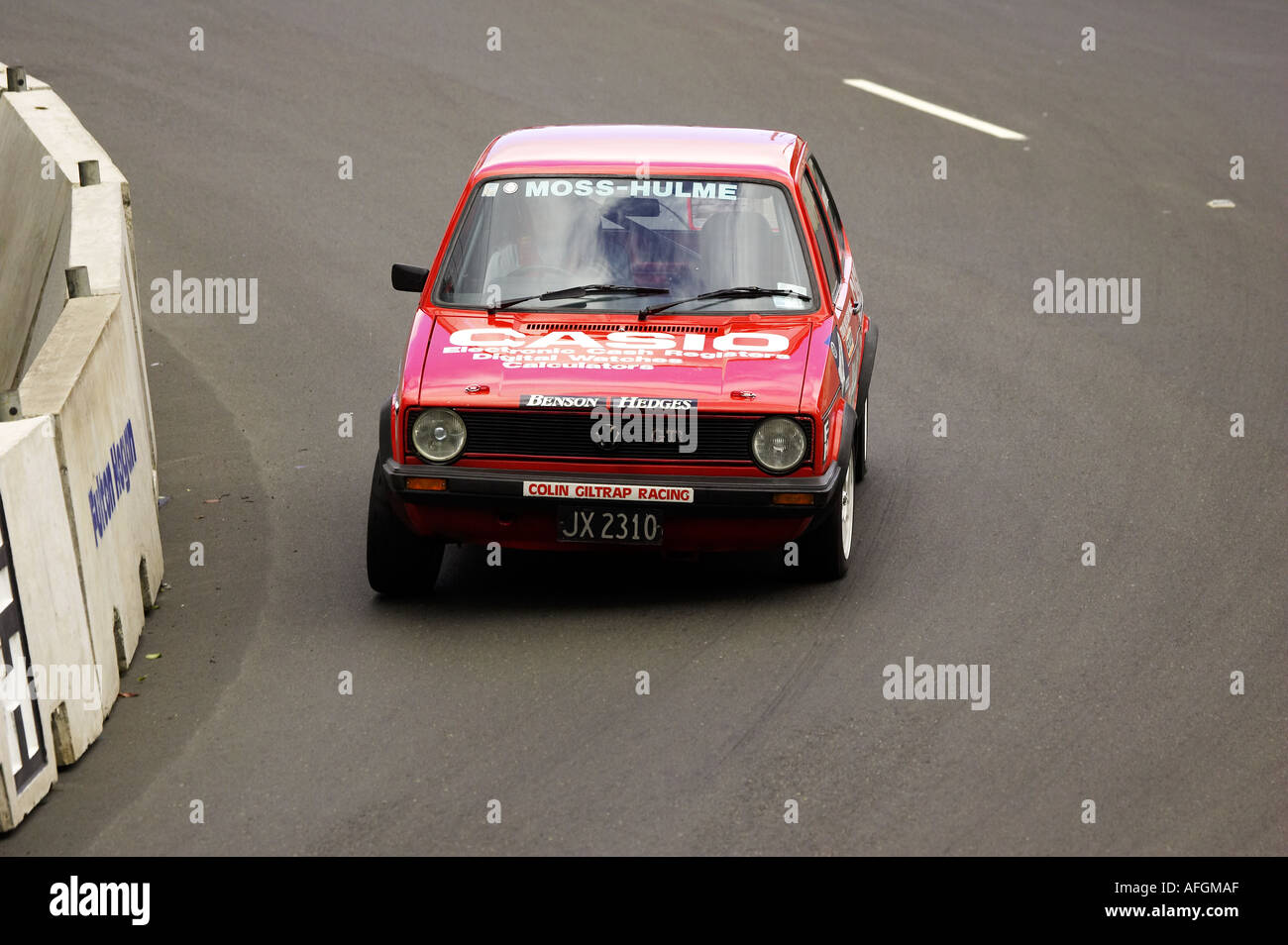 Volkswagon Golf Classic Street Racing Dunedin Isola del Sud della Nuova Zelanda Foto Stock