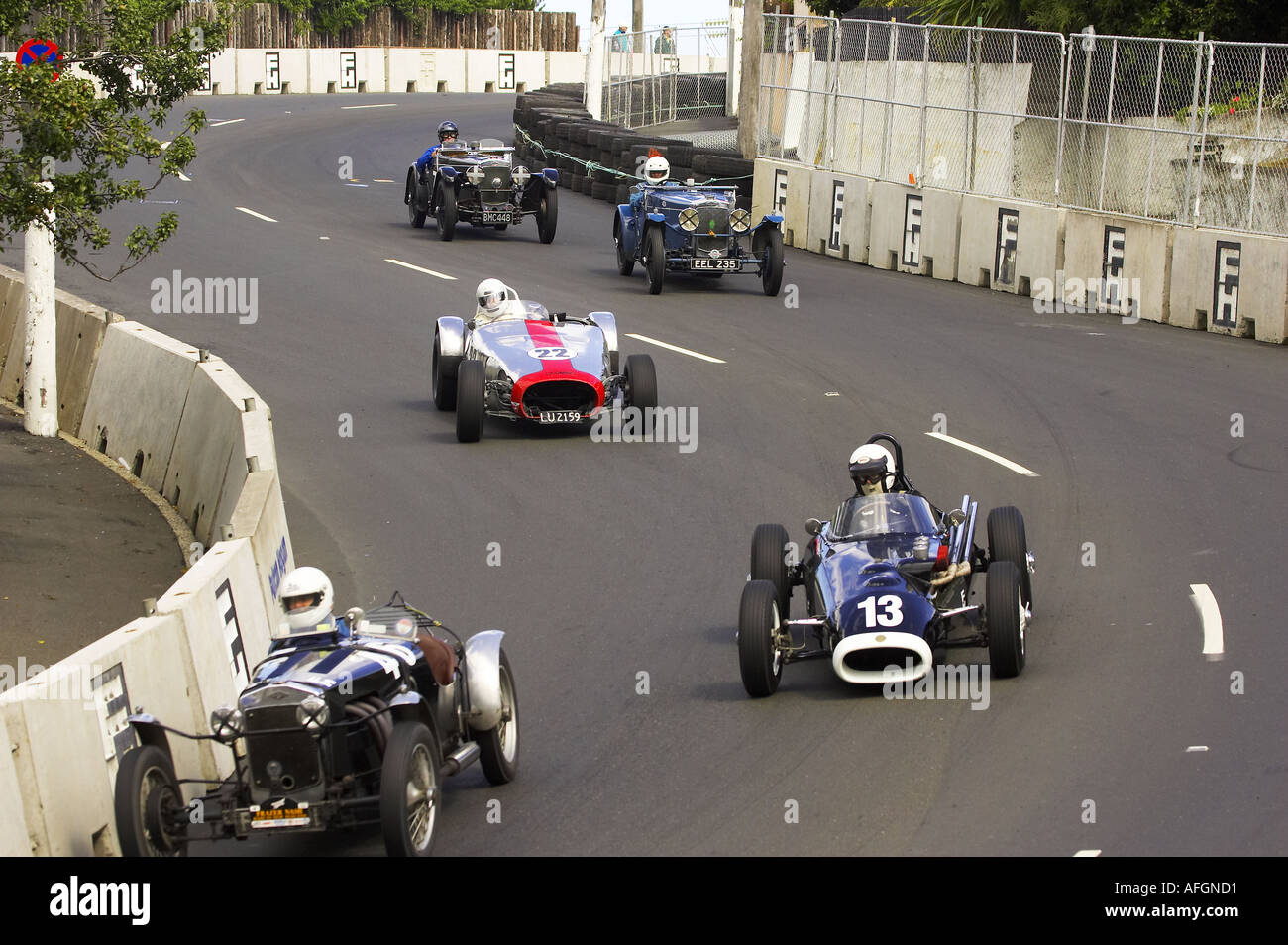 Fraser Nash 1926 ACE III 1956 Lycoming NZ 1956 Speciale e Fraser Nashes Classic Street Racing Dunedin Isola del Sud Foto Stock