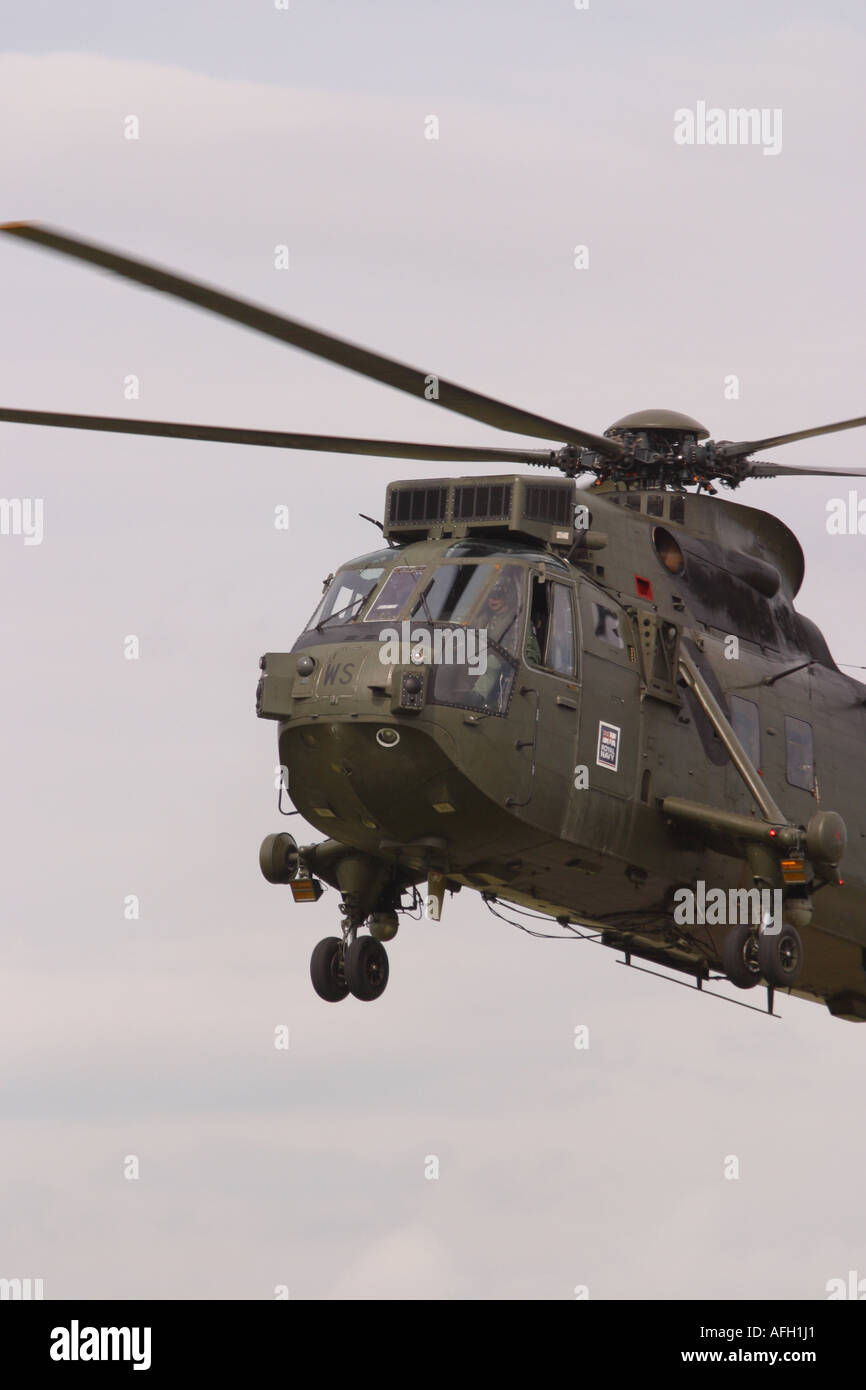 Royal Navy Sea King HC4 Commando trasporto truppa assualt elicottero Foto Stock