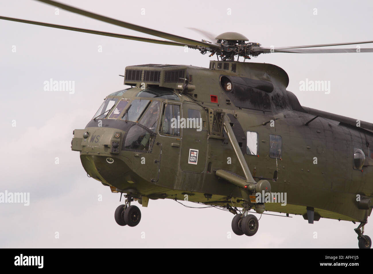 Royal Navy Sea King HC4 Commando trasporto truppa elicottero come usato in Iraq e in Afghanistan Foto Stock