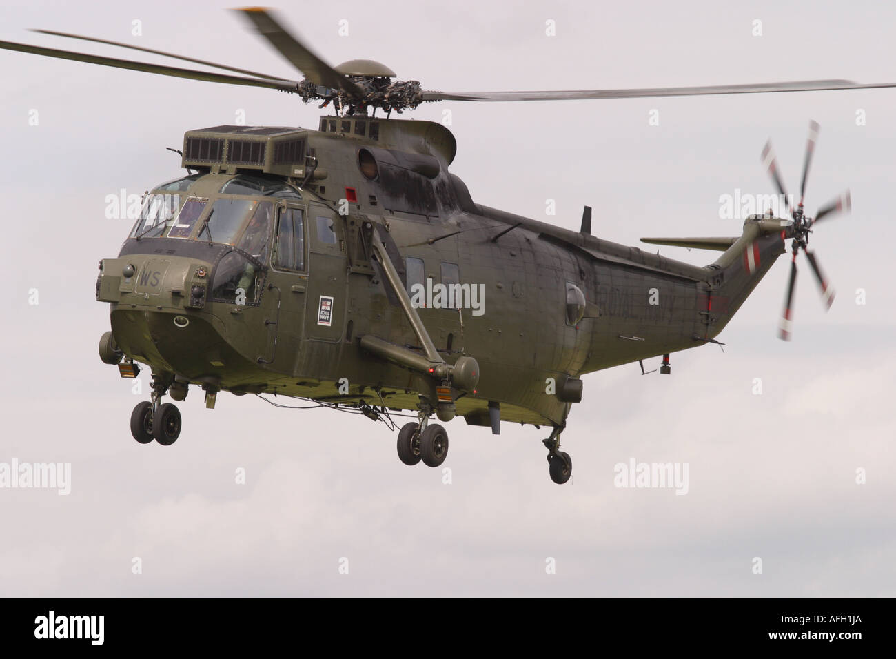 Royal Navy Sea King HC4 Commando trasporto truppa assualt elicottero Foto Stock