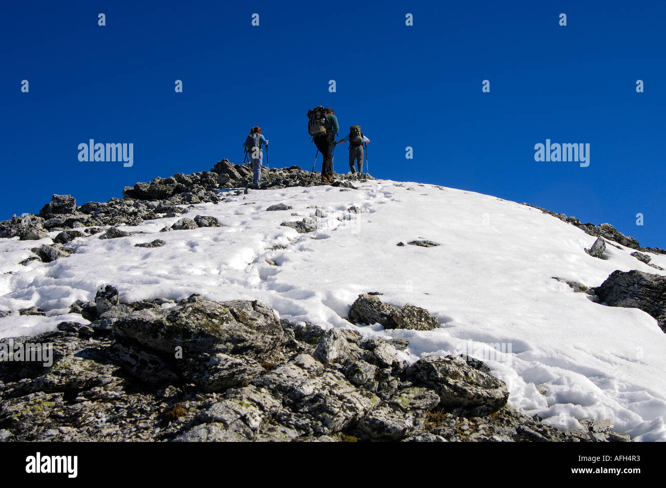 Salita di picco Vallese Svizzera Foto Stock