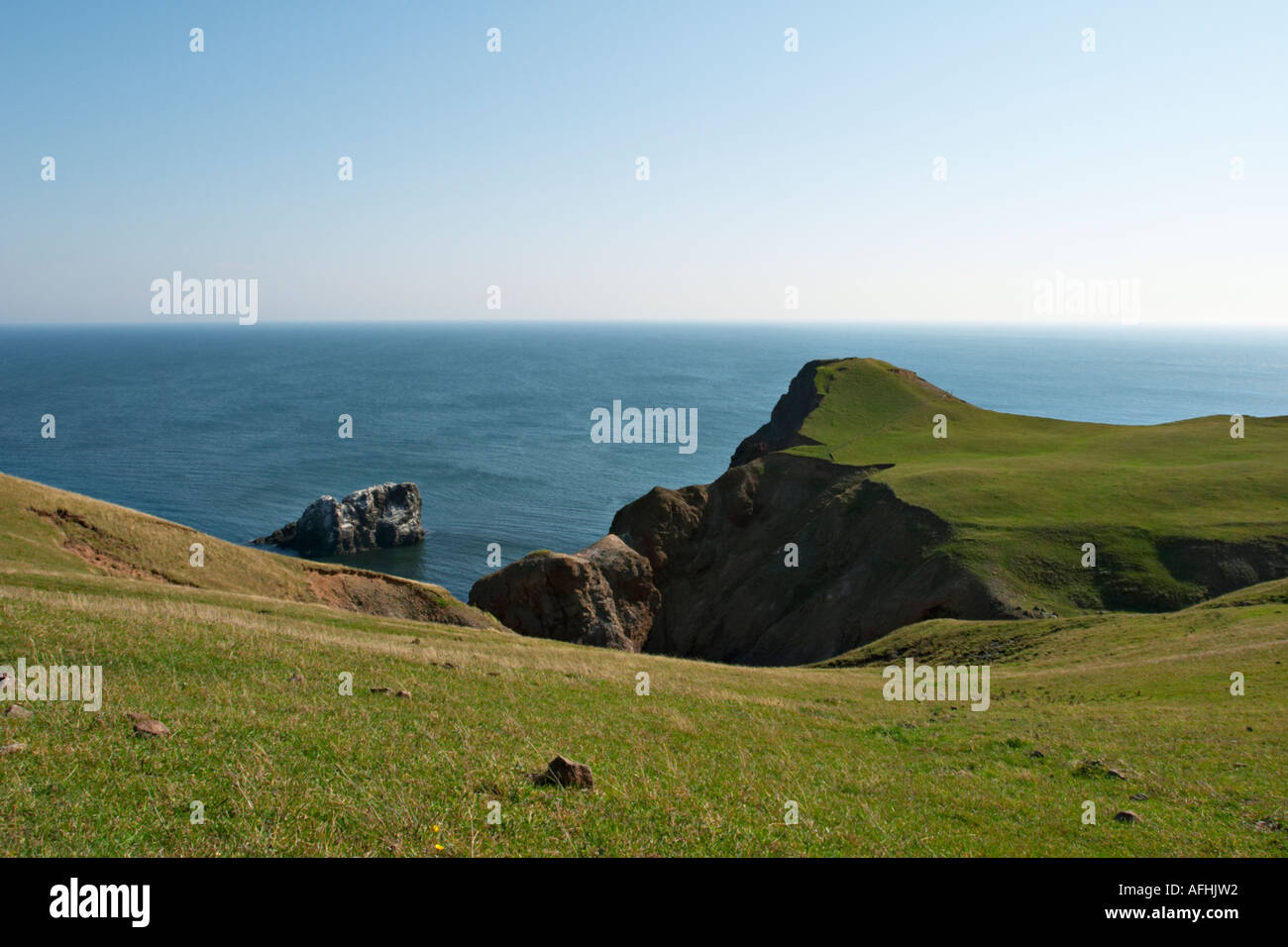 Cliff, le isole della Maddalena, Iles de la Madeleine, Ile de entree, Quebec, Canada Foto Stock