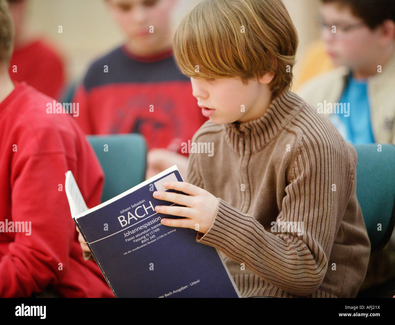 Prova del Thomanerchor Foto Stock