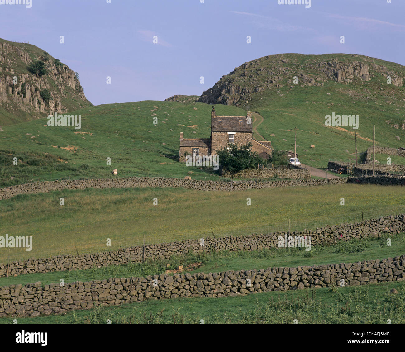 Holwick cicatrici in Teesdale County Durham, England, Regno Unito Foto Stock