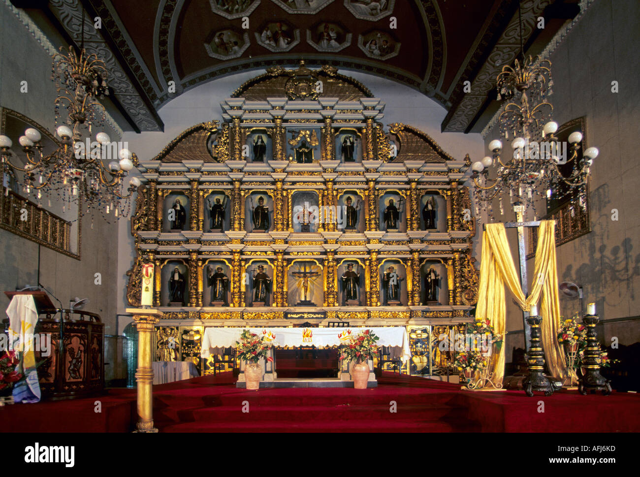 Basilica del Santo Nino, Cebu, Visayas, Filippine Foto Stock