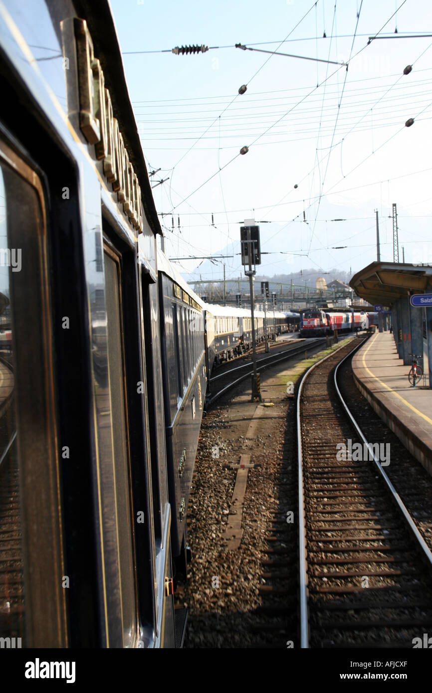 L'Orient Express viaggia in Europa Foto Stock