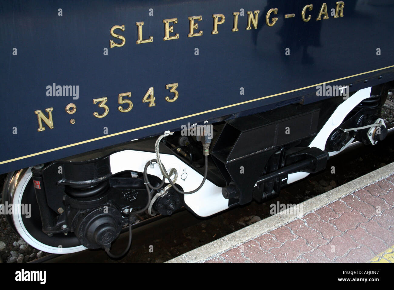 Carrelli dell'Orient Express Foto Stock