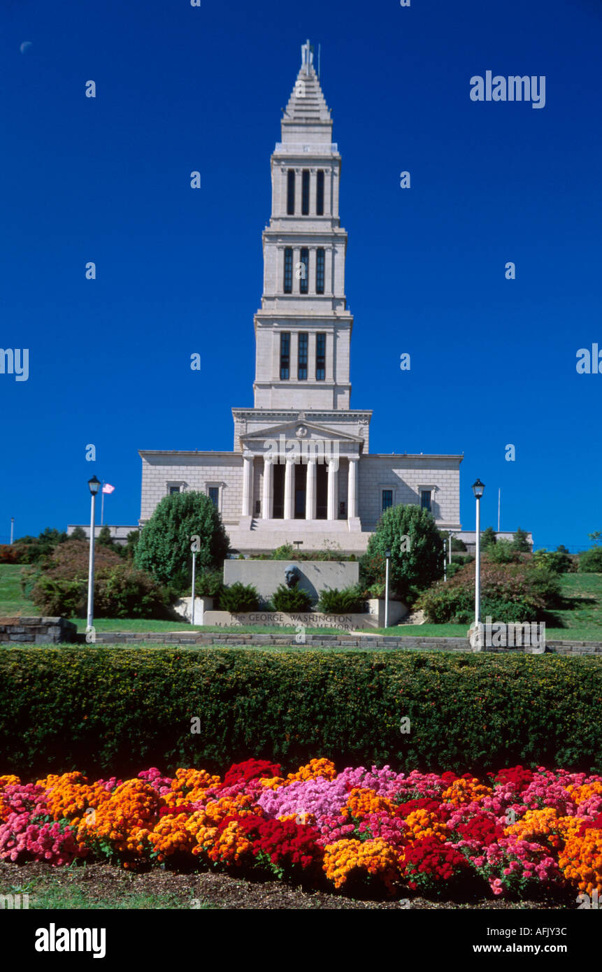 Virginia Alexandria George Washington Masonic National Memorial, costruito 1932 fuochi d'artificio Washington reliquie qui VA103, VA103 Foto Stock