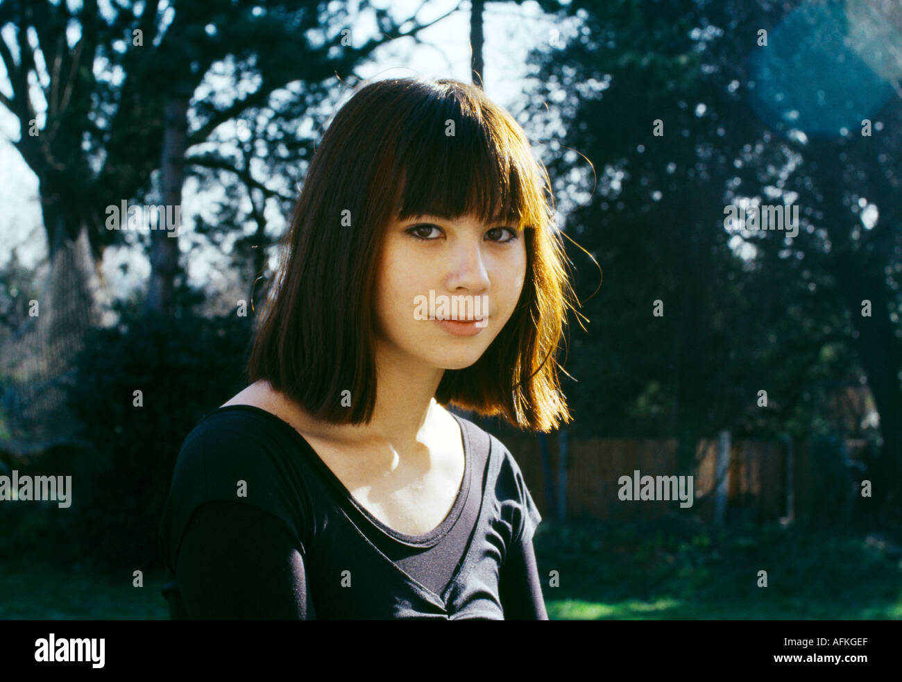 Giovane donna di età compresa tra i 20 25 da Hong Kong Foto Stock