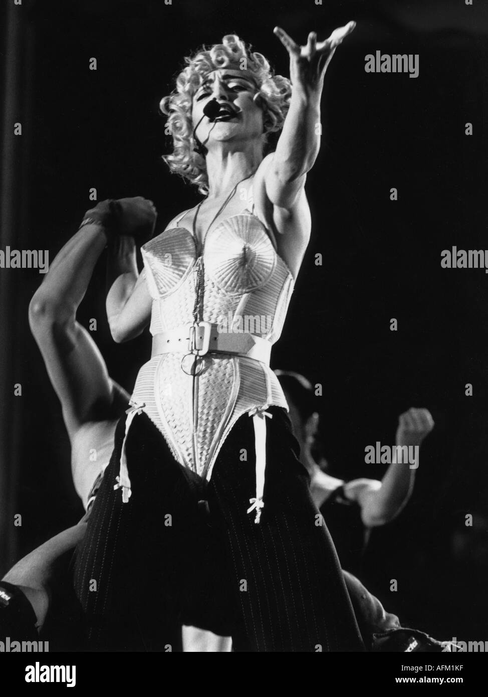 Madonna, * 16.6.1958, musicista/artista statunitense, cantante, gig, Reitstadion Riem, vicino Monaco, Germania, 16.7.1990, Foto Stock
