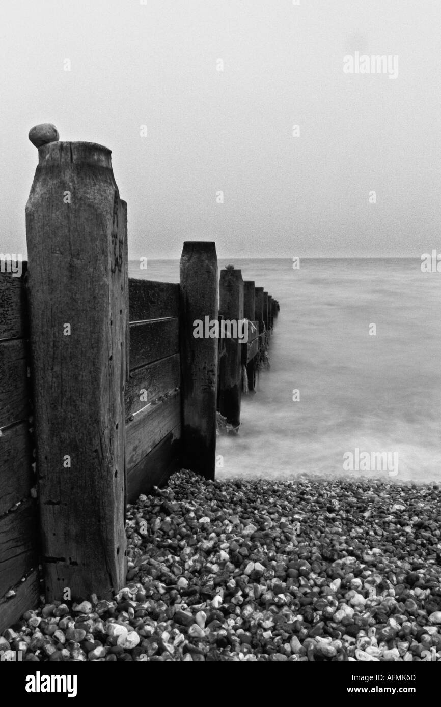 Una lunga esposizione del mare Foto Stock