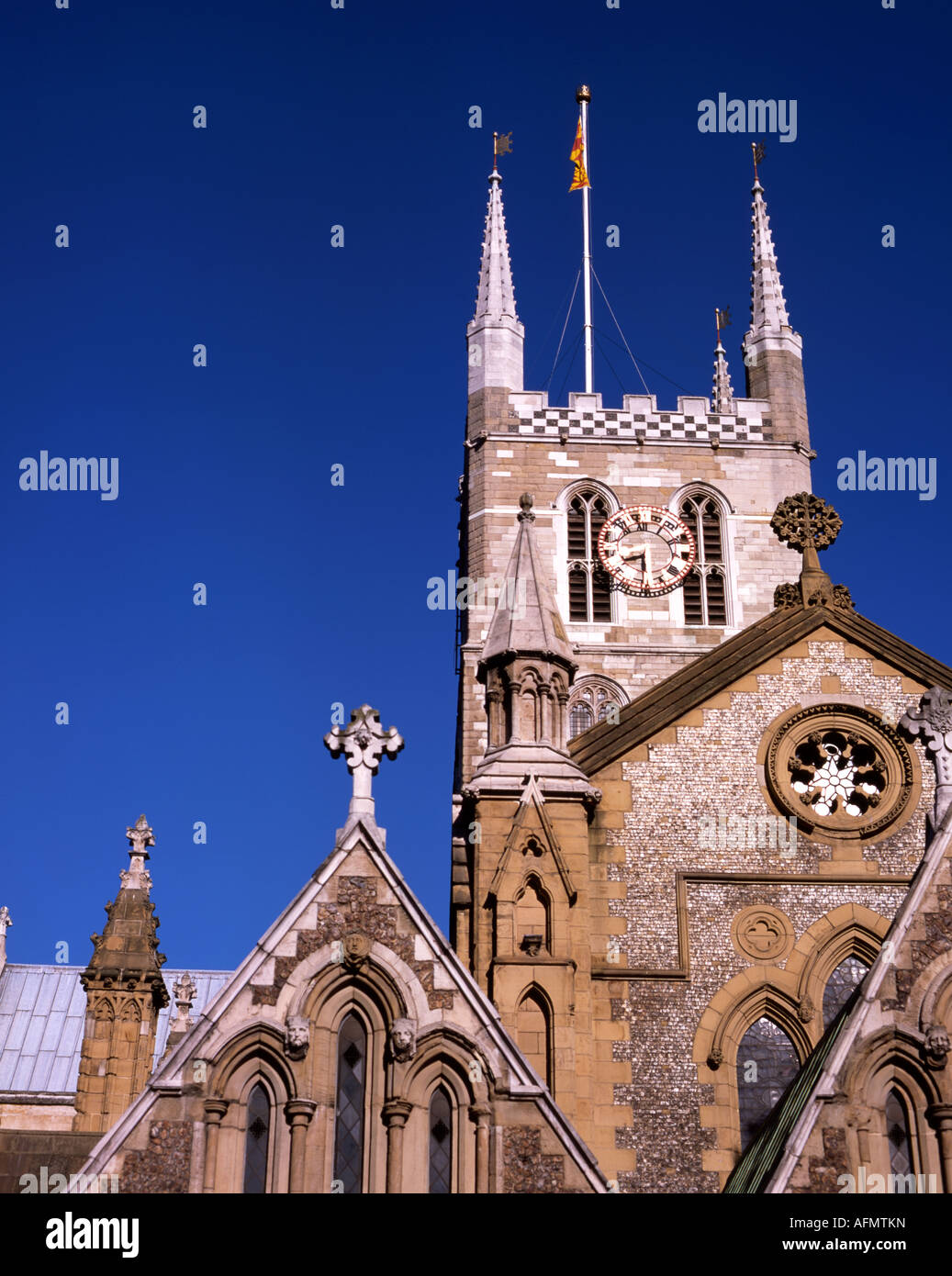 Cattedrale di Southwark, la cattedrale e la Chiesa Collegiata di San Salvatore e St Mary Overie, Southwark, Londra Foto Stock