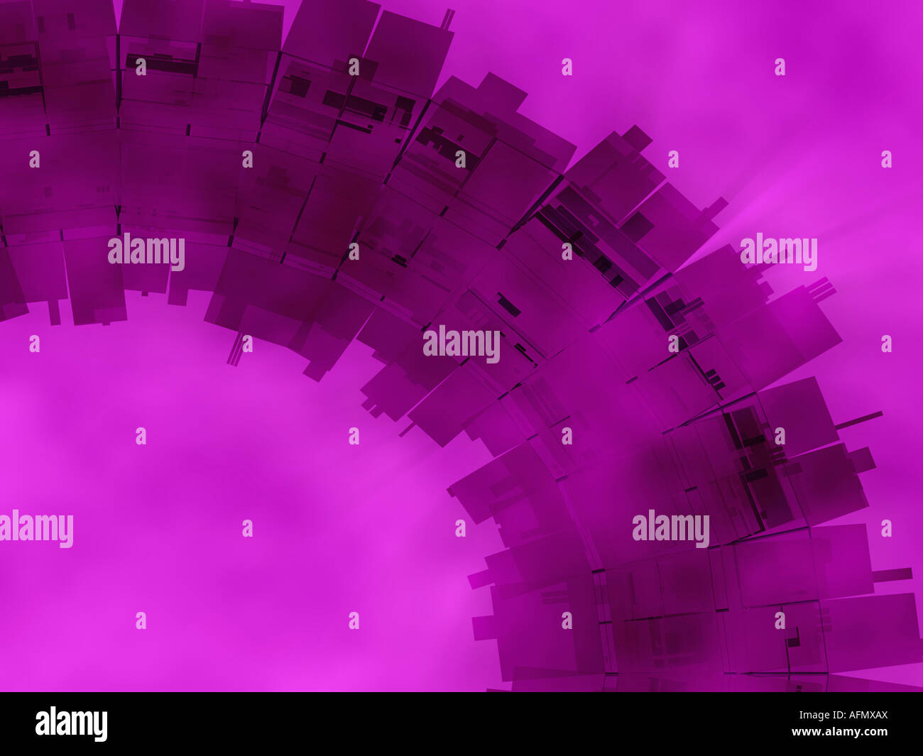 3 d pattern su uno sfondo viola Foto Stock