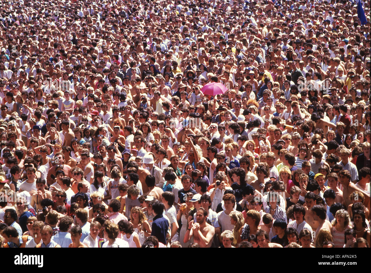 Aiuto dal vivo allo Stadio di Wembley a Londra Luglio 1985 Foto Stock