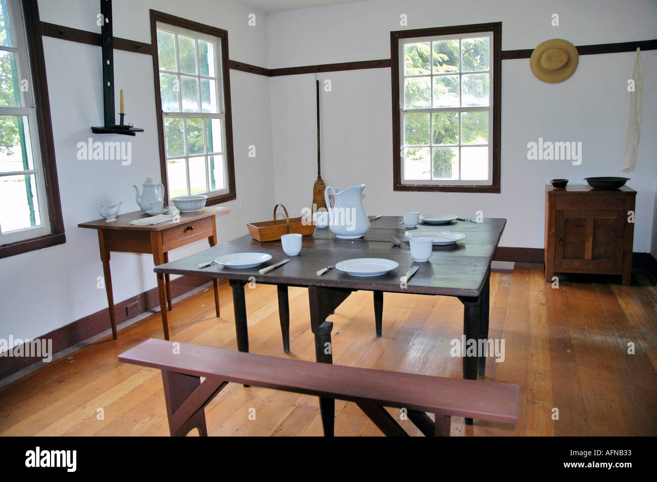 Shaker storico borgo di Colle Ameno Kentucky KY Foto Stock