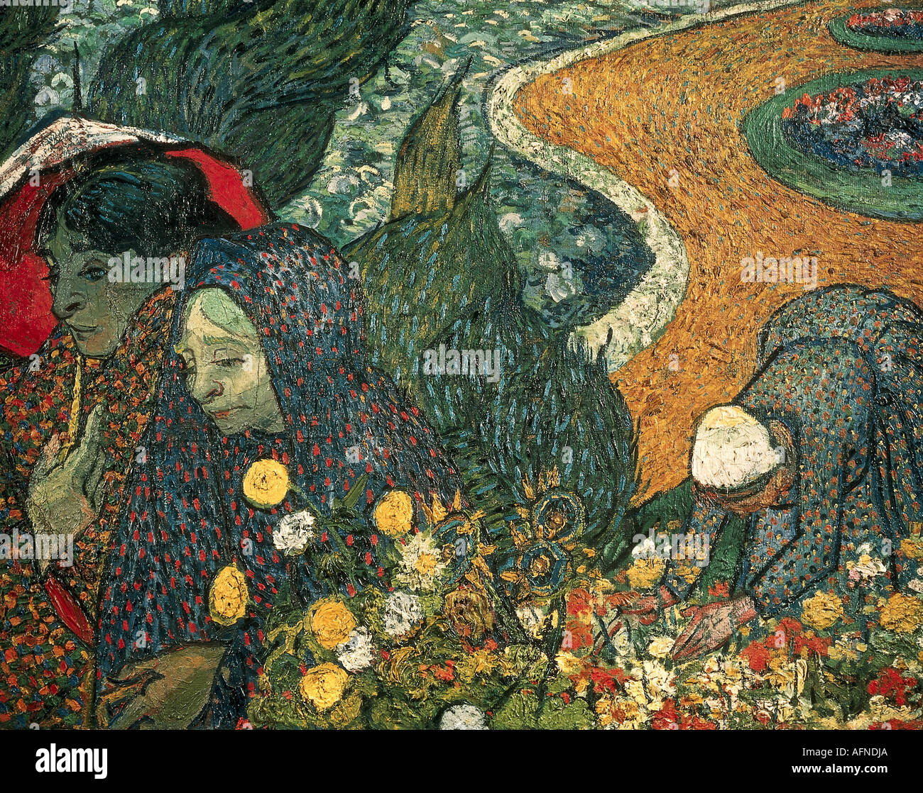 "Belle Arti, Gogh, Vincent van, (1853 - 1890), pittura, 'Memories del giardino a Etten o signore di Arles', novembre 1888, o Foto Stock