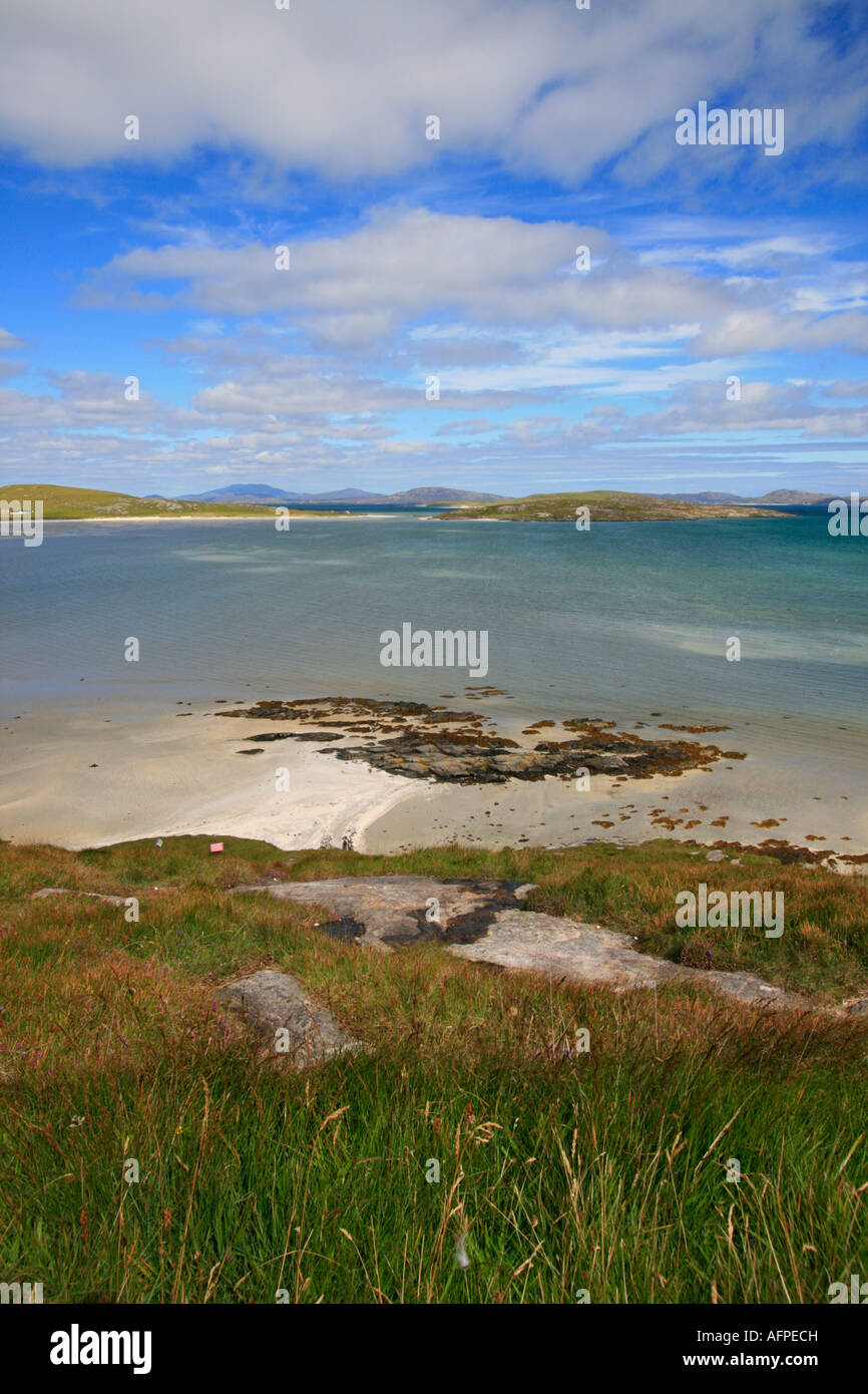 Isle of Barra cockle strand Traigh Mhor beach Western Isles della Scozia UK GB Foto Stock