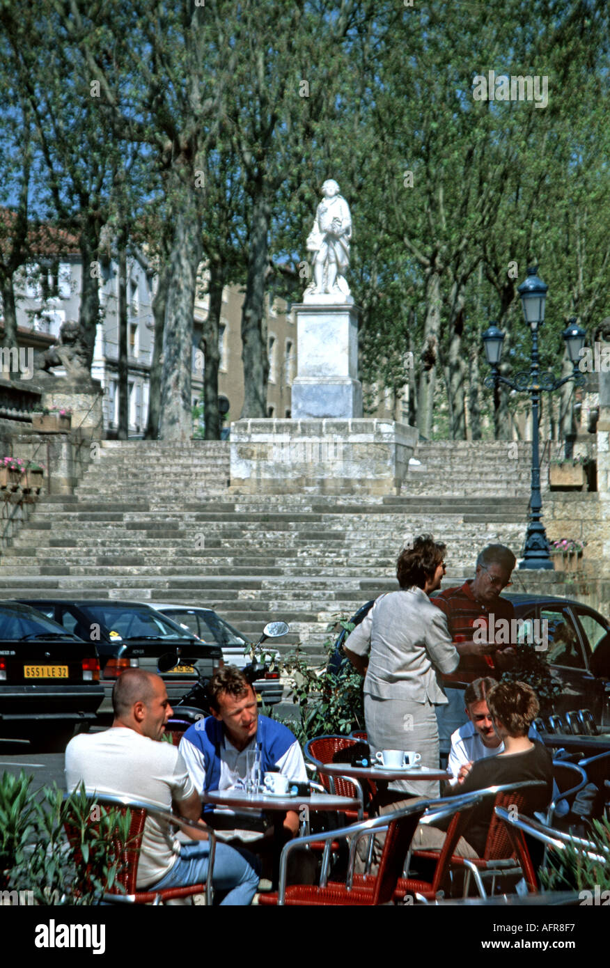 Café di scena a Auch Foto Stock