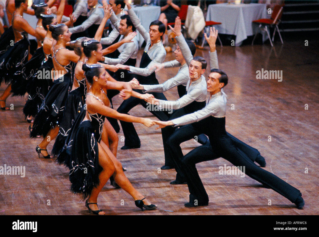 Come Dancing serie televisiva degli anni '1980 girata al Winter Gardens Blackpool competizione di danza competitiva. HOMER SYKES anni '1991 1990 Foto Stock