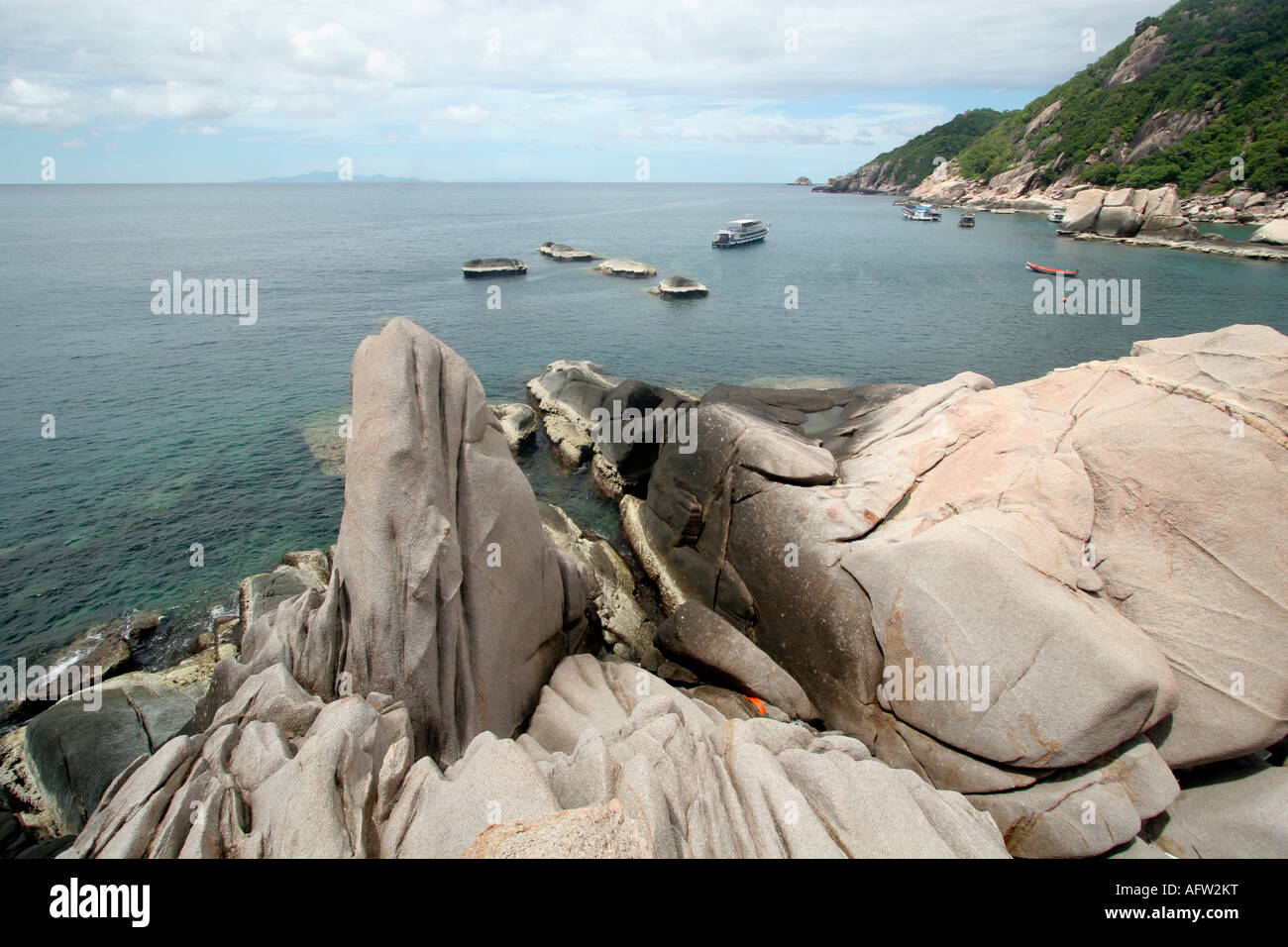 Tanote bay su Ko Tao Foto Stock