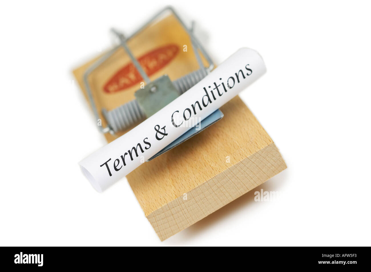 Rat Trap concetto Termini e Condizioni Foto Stock
