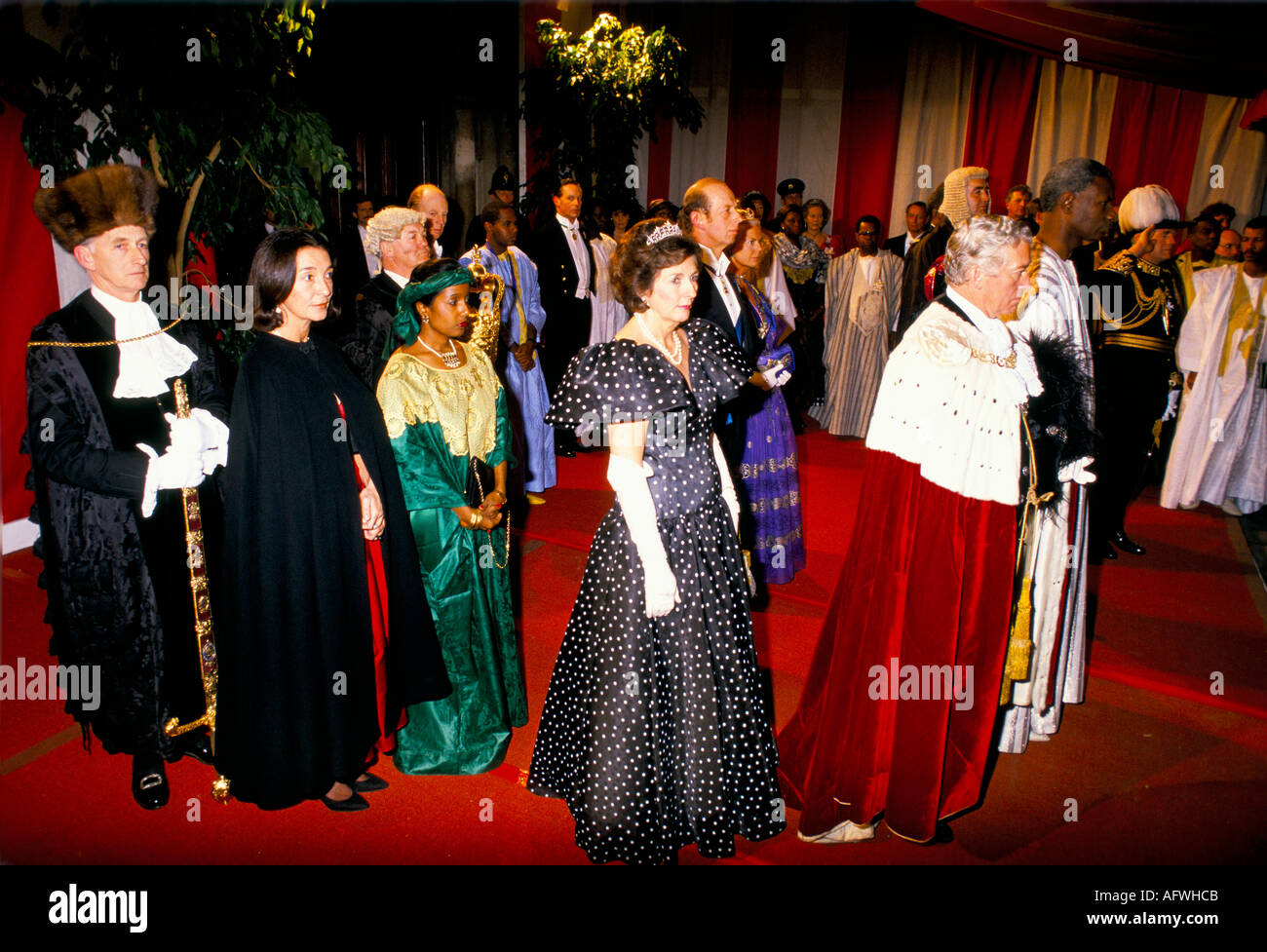 Sindaco di Londra al Guildhall banchetto Foto Stock