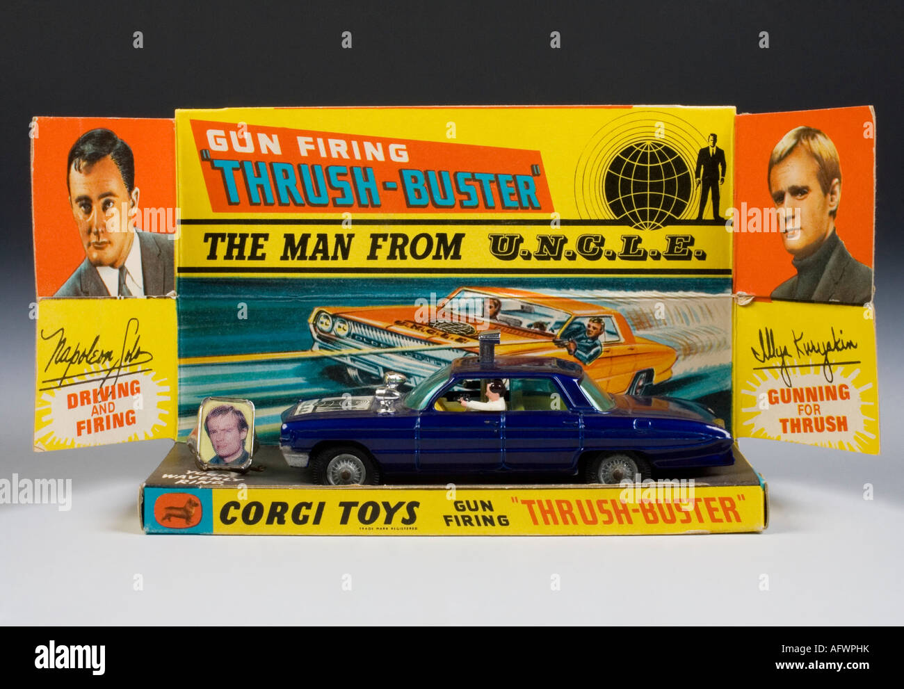 L uomo da zio Oldsmobile Thrushbuster. Corgi modello pressofuso no.497 Rilasciato 1966 Foto Stock