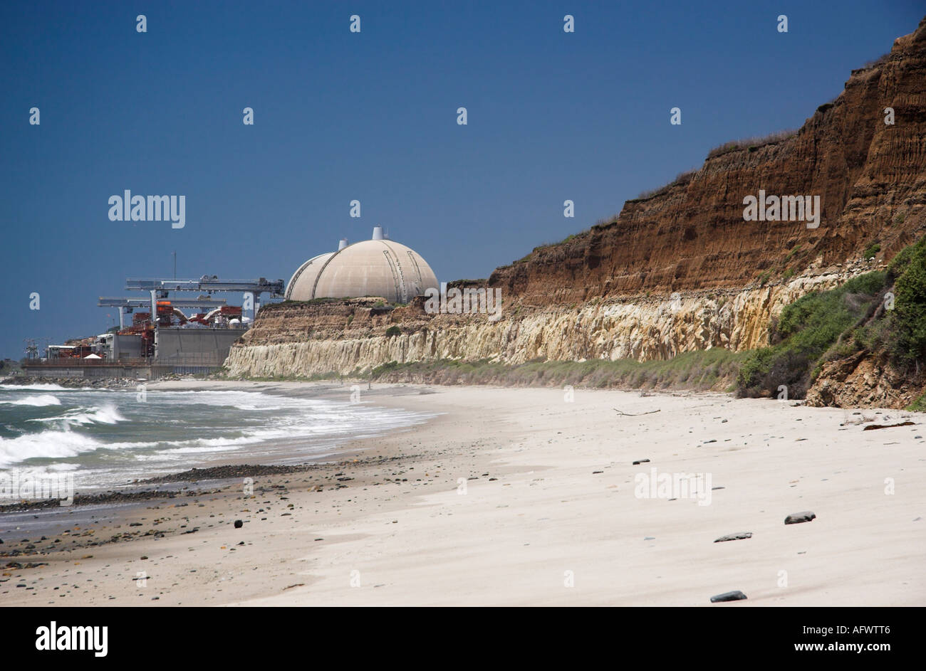 San Onofre nucleare stazione di generazione, CALIFORNIA, STATI UNITI D'AMERICA Foto Stock