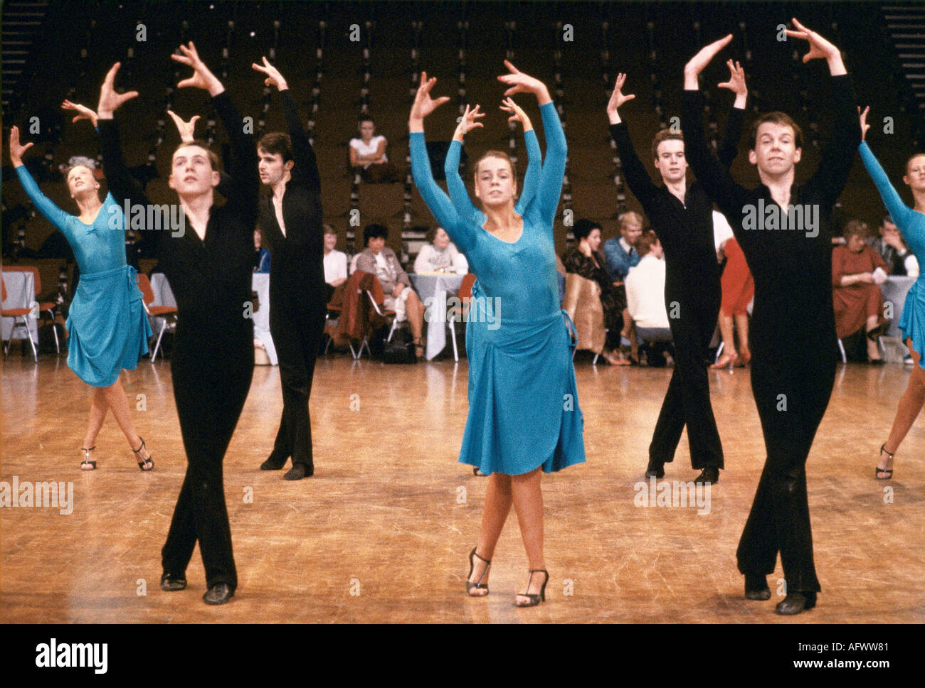 Come Dancing serie televisiva degli anni '1980 girata al Winter Gardens Blackpool competizione di danza competitiva. HOMER SYKES anni '1991 1990 Foto Stock