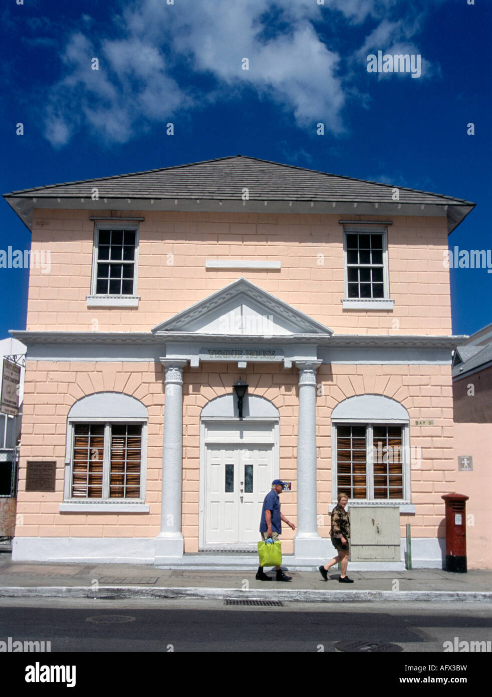 Vendue House Casa del museo di Pompeo in Nassau Bahamas Foto Stock