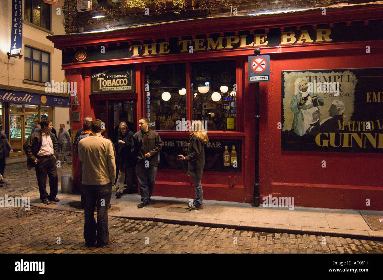 Il pub Temple Bar Temple Bar di Dublino Foto Stock