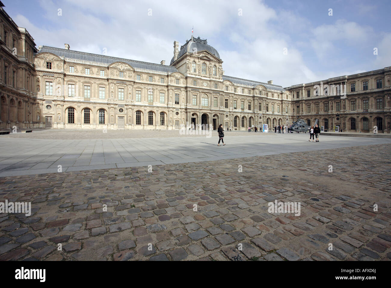 Il Musée du Louvre, Cour Carrée, Parigi, Francia Foto Stock