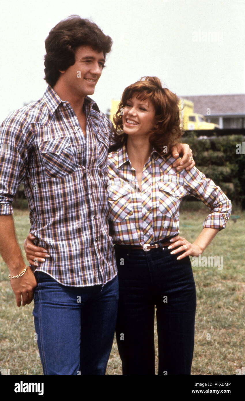 DALLAS Patrick Duffy e Victoria Principal in USA serie TV Foto Stock