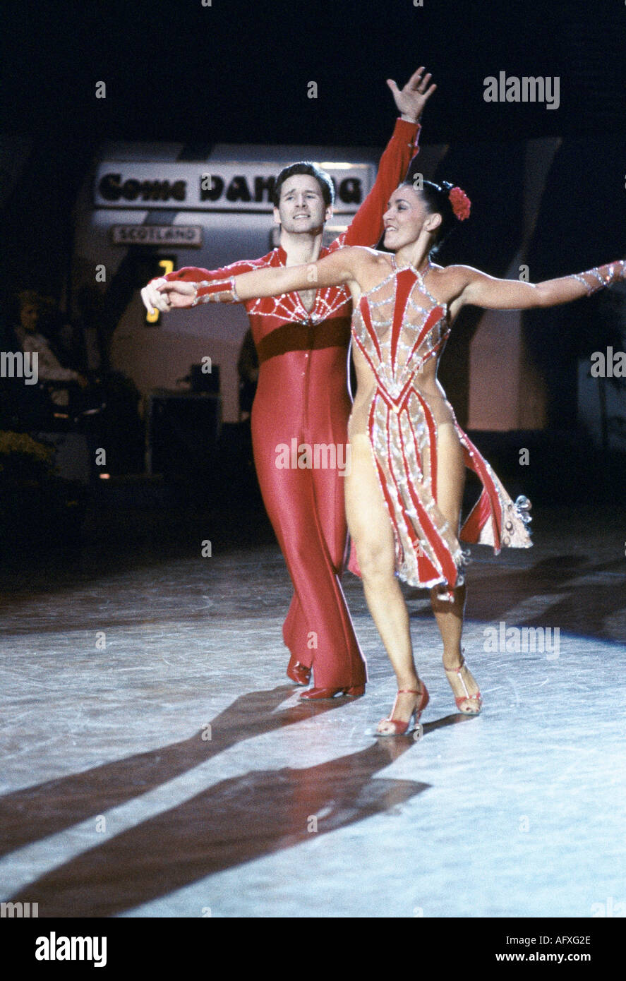Come Dancing serie televisiva degli anni '1980 girata al Winter Gardens Blackpool competizione di danza competitiva. HOMER SYKES anni '1991 1990 Foto Stock