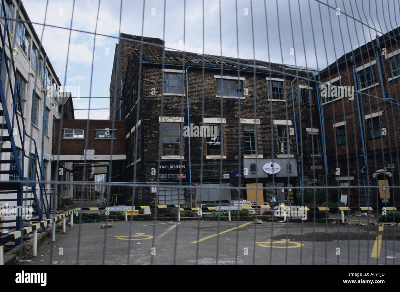 In disuso Royal Doulton Factory Foto Stock