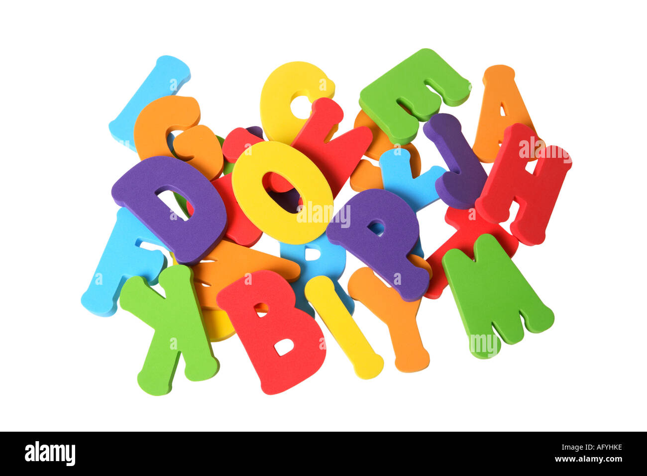 Alfabeto lettere Foto Stock