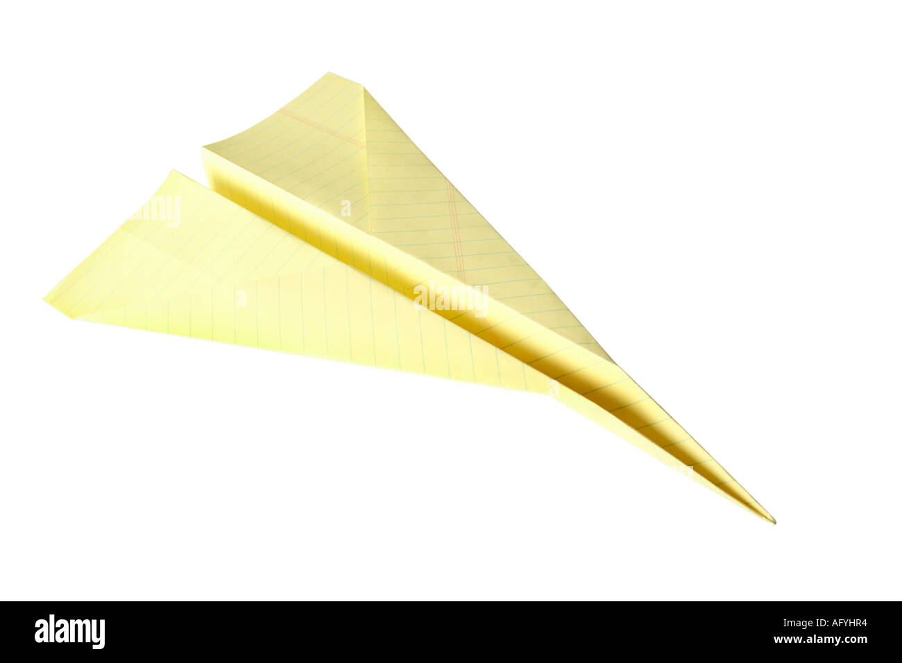 Aeroplano di carta Foto Stock