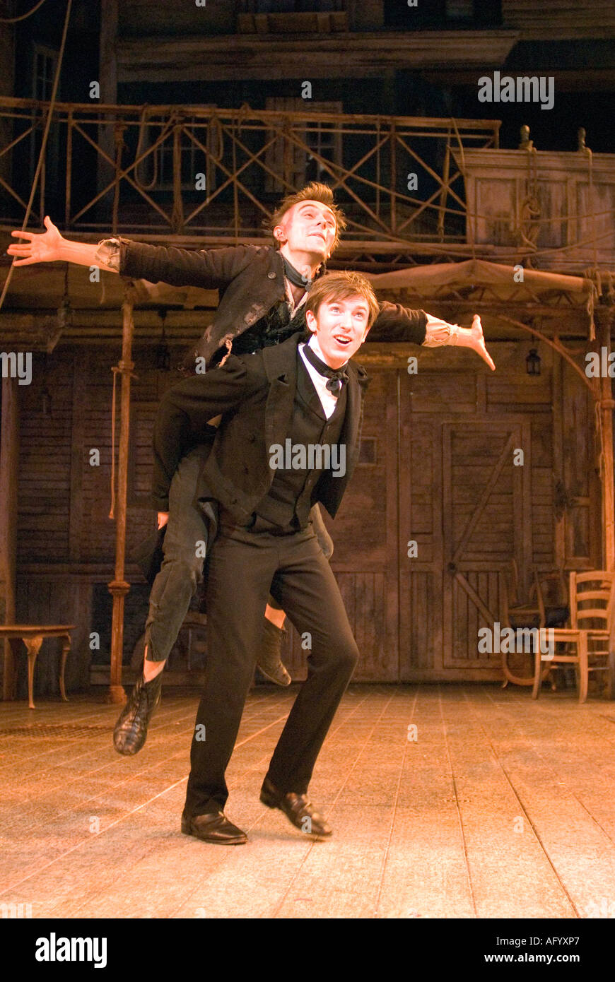 Scena da riprodurre la vita e i tempi del Nicholas Nickleby di Charles Dickens Chichester Festival Theatre Luglio 2006 Diretto da Foto Stock Scena da riprodurre la vita e i tempi del Nicholas Nickleby di Charles Dickens Chichester Festival Theatre Luglio 2006 Diretto da Foto Stock