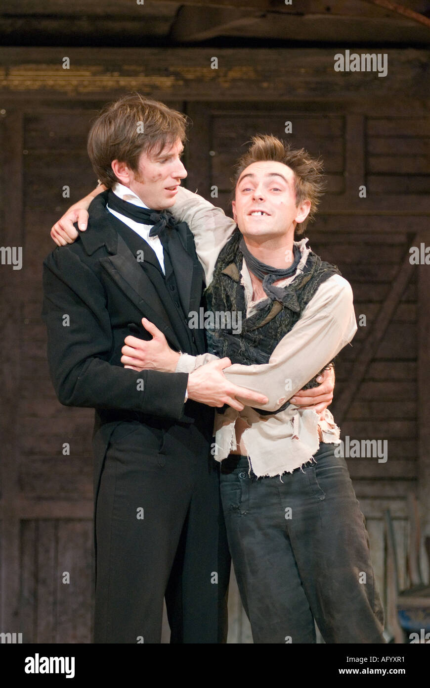 Scena da riprodurre la vita e i tempi del Nicholas Nickleby di Charles Dickens Chichester Festival Theatre Luglio 2006 Diretto da Foto Stock Scena da riprodurre la vita e i tempi del Nicholas Nickleby di Charles Dickens Chichester Festival Theatre Luglio 2006 Diretto da Foto Stock